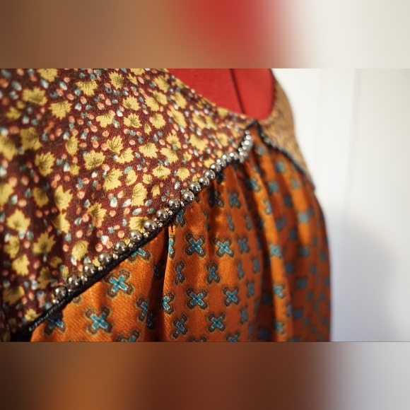 Boho patterned long sleeve blouse - Picture 4 of 5